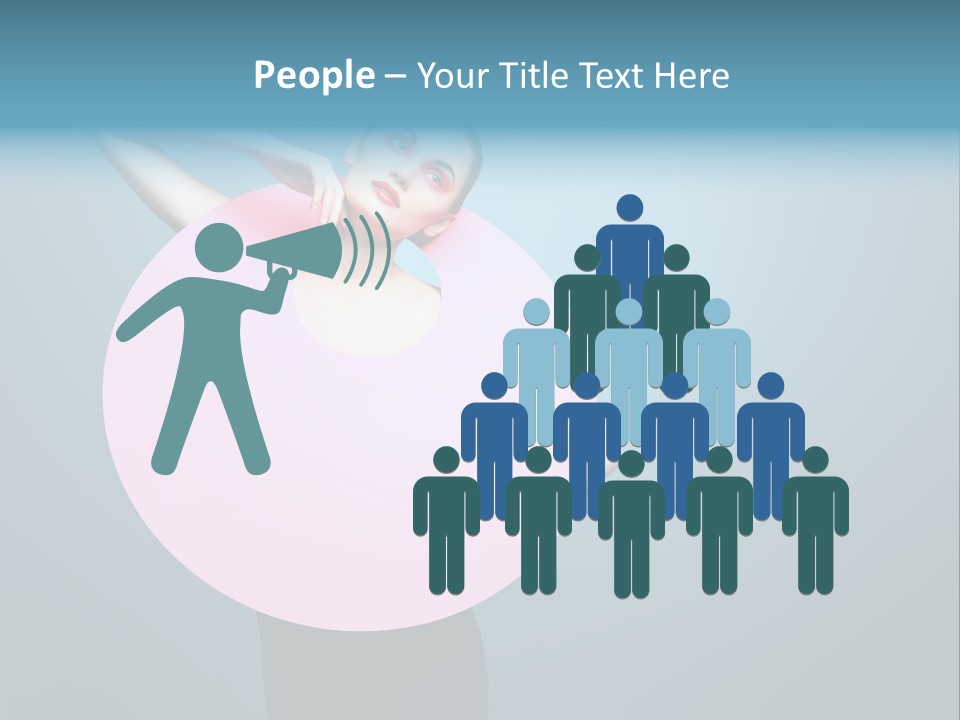 Eye Unusual Make Up PowerPoint Template