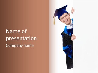 Adult Placard Graduation PowerPoint Template