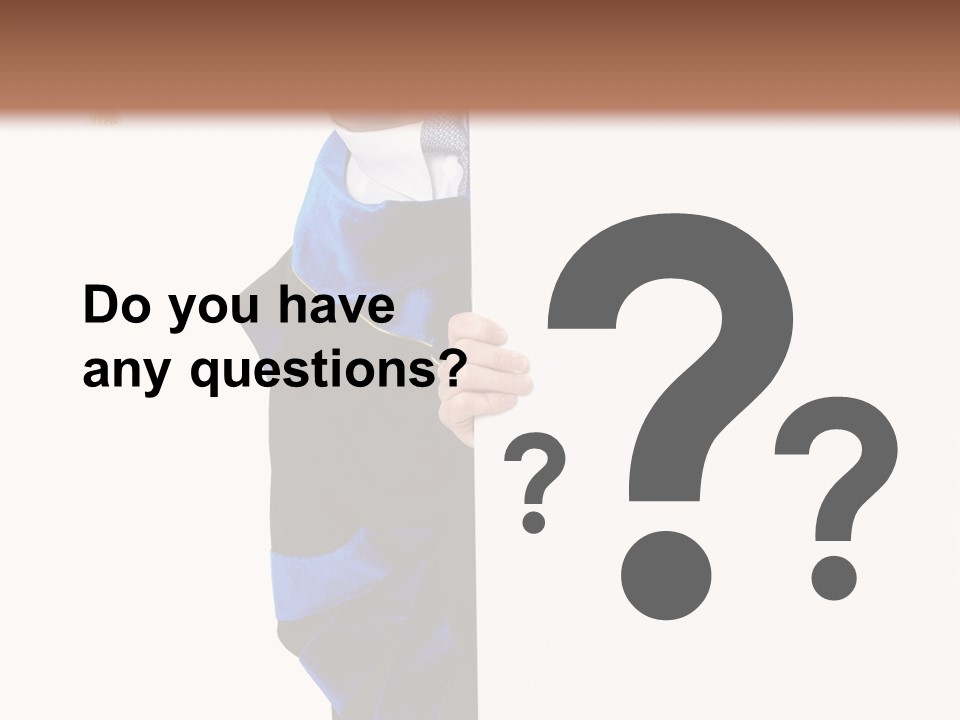 Adult Placard Graduation PowerPoint Template