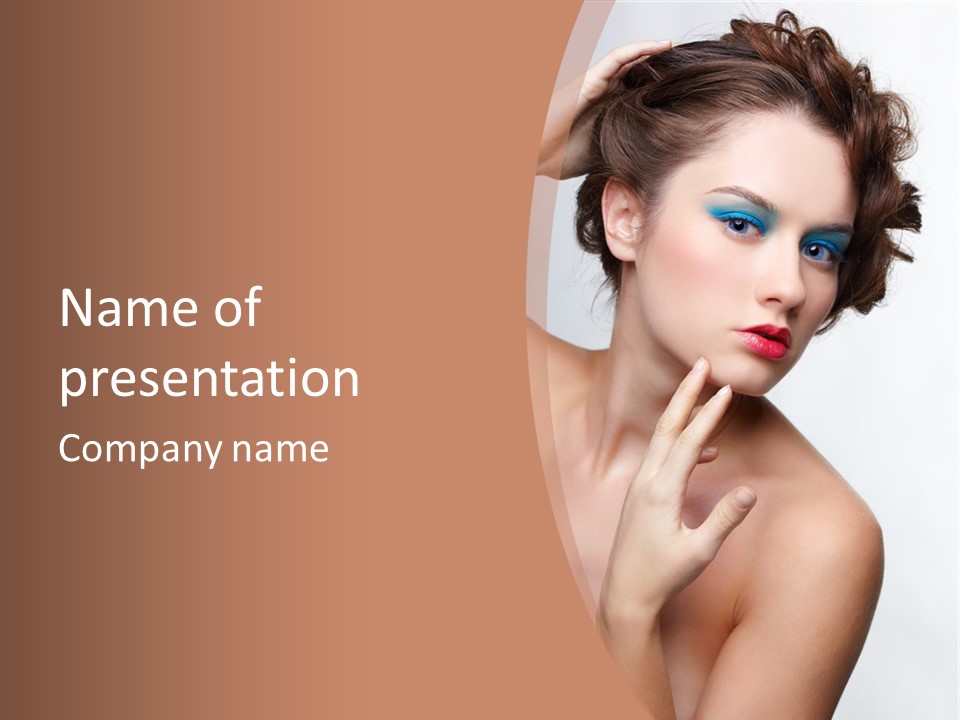 Skincare Gorgeous Female PowerPoint Template