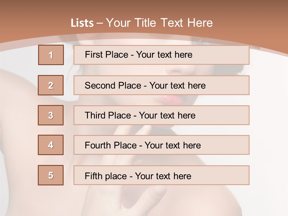 Skincare Gorgeous Female PowerPoint Template