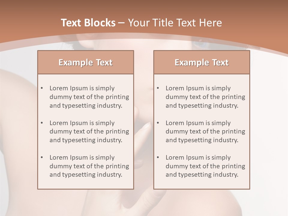 Skincare Gorgeous Female PowerPoint Template