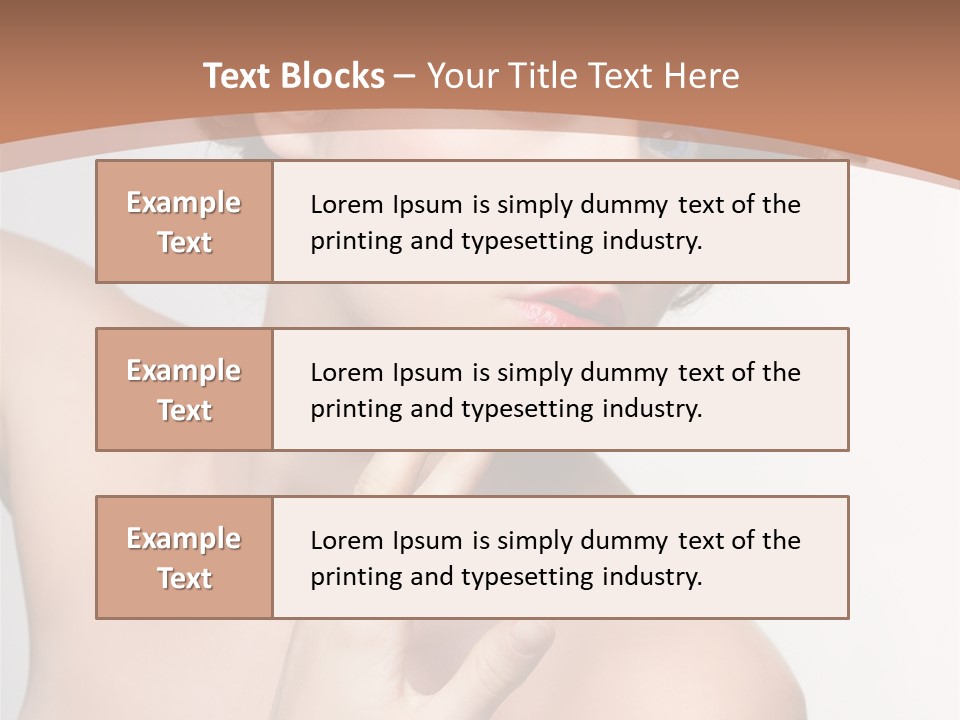 Skincare Gorgeous Female PowerPoint Template