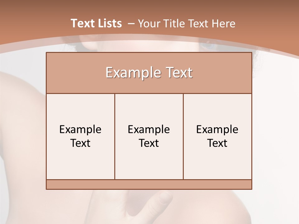 Skincare Gorgeous Female PowerPoint Template
