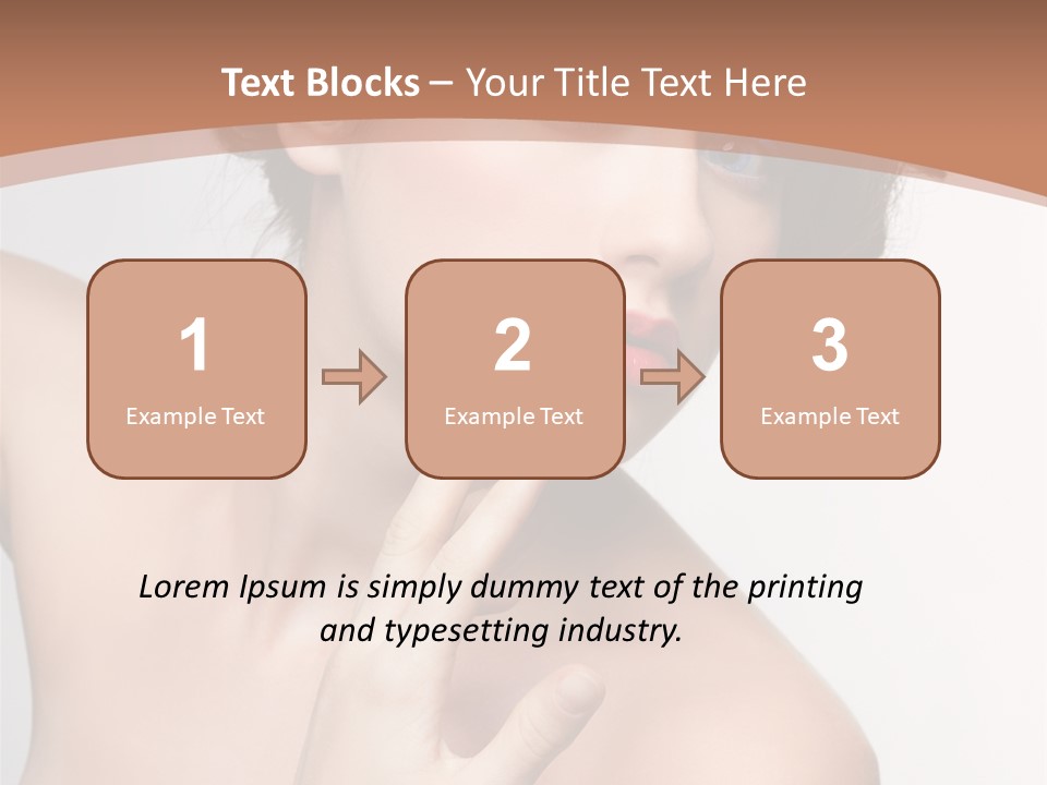 Skincare Gorgeous Female PowerPoint Template