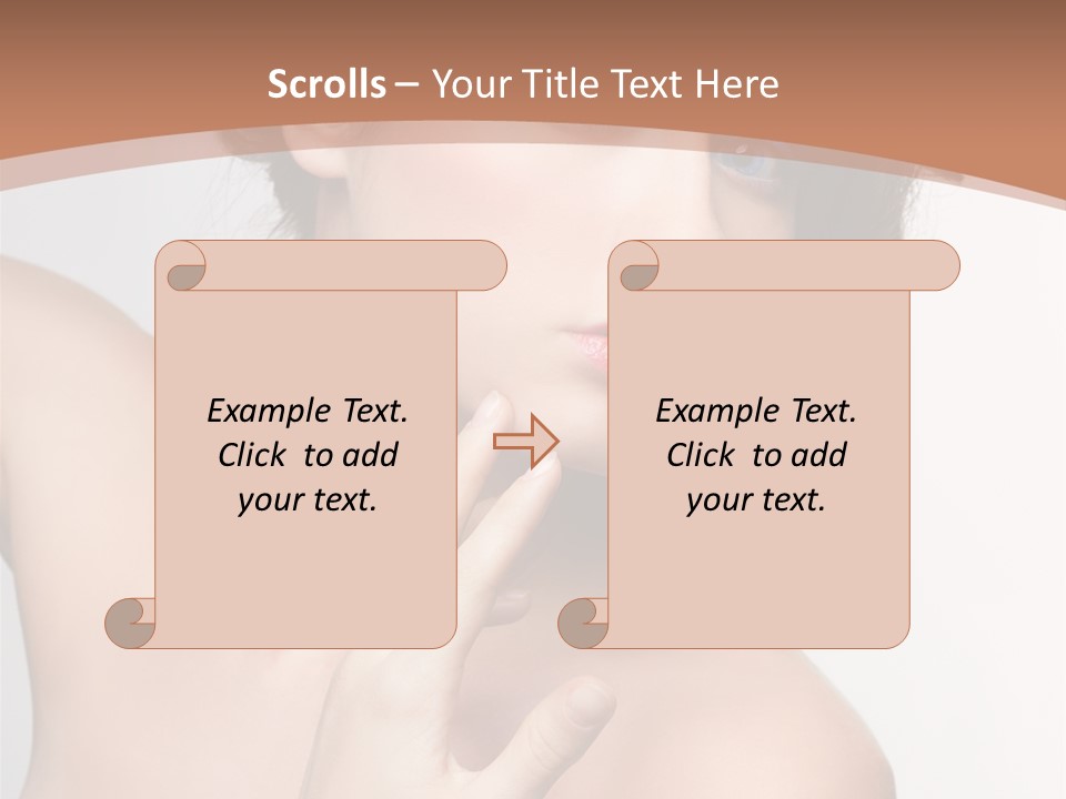 Skincare Gorgeous Female PowerPoint Template