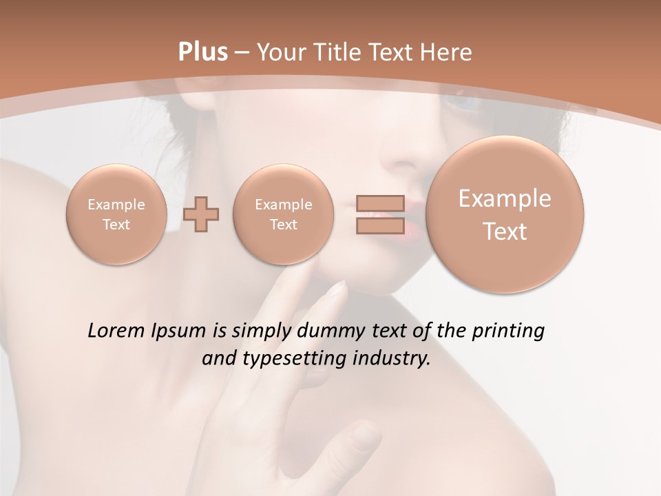 Skincare Gorgeous Female PowerPoint Template