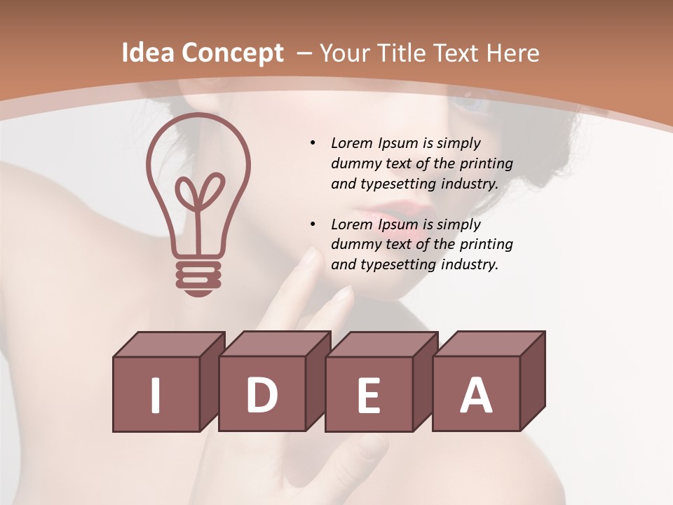 Skincare Gorgeous Female PowerPoint Template