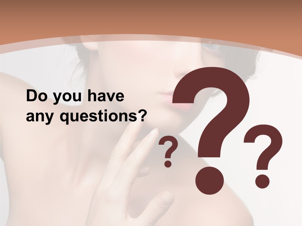 Skincare Gorgeous Female PowerPoint Template