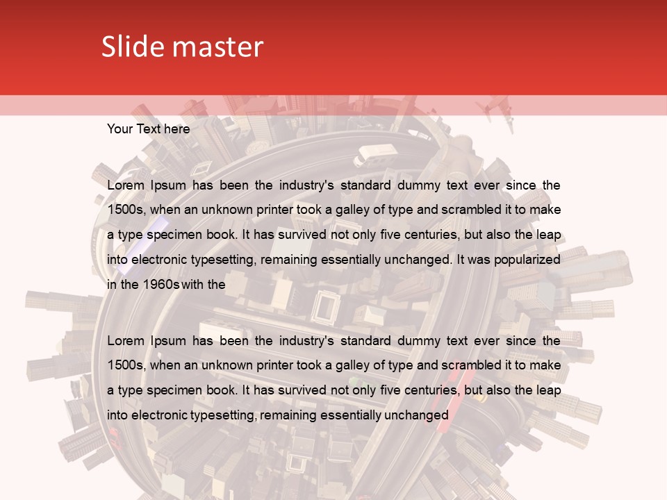 High Chaos Urbanization PowerPoint Template