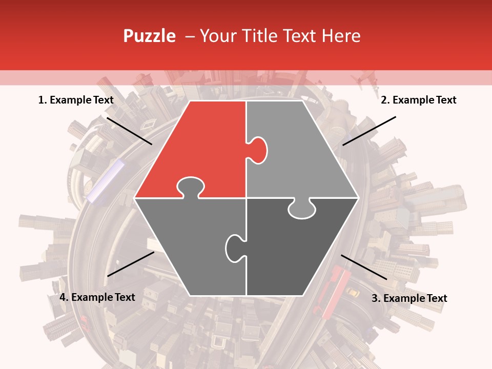 High Chaos Urbanization PowerPoint Template