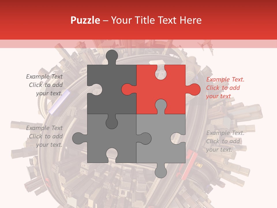 High Chaos Urbanization PowerPoint Template