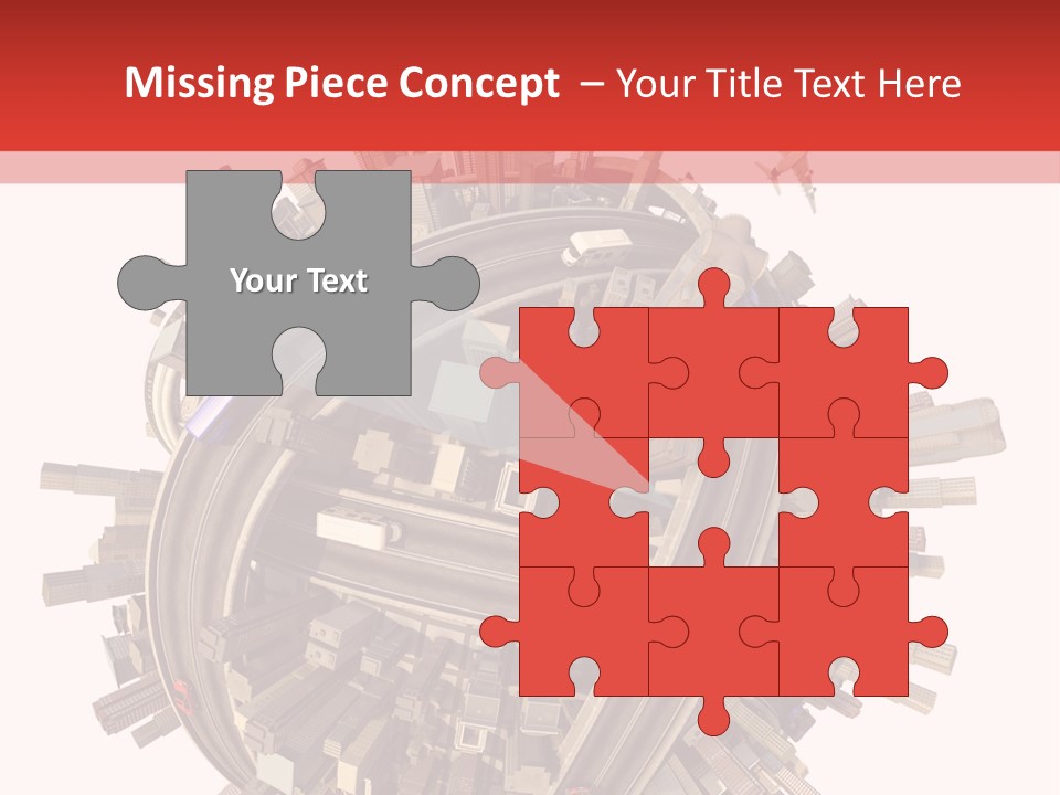 High Chaos Urbanization PowerPoint Template