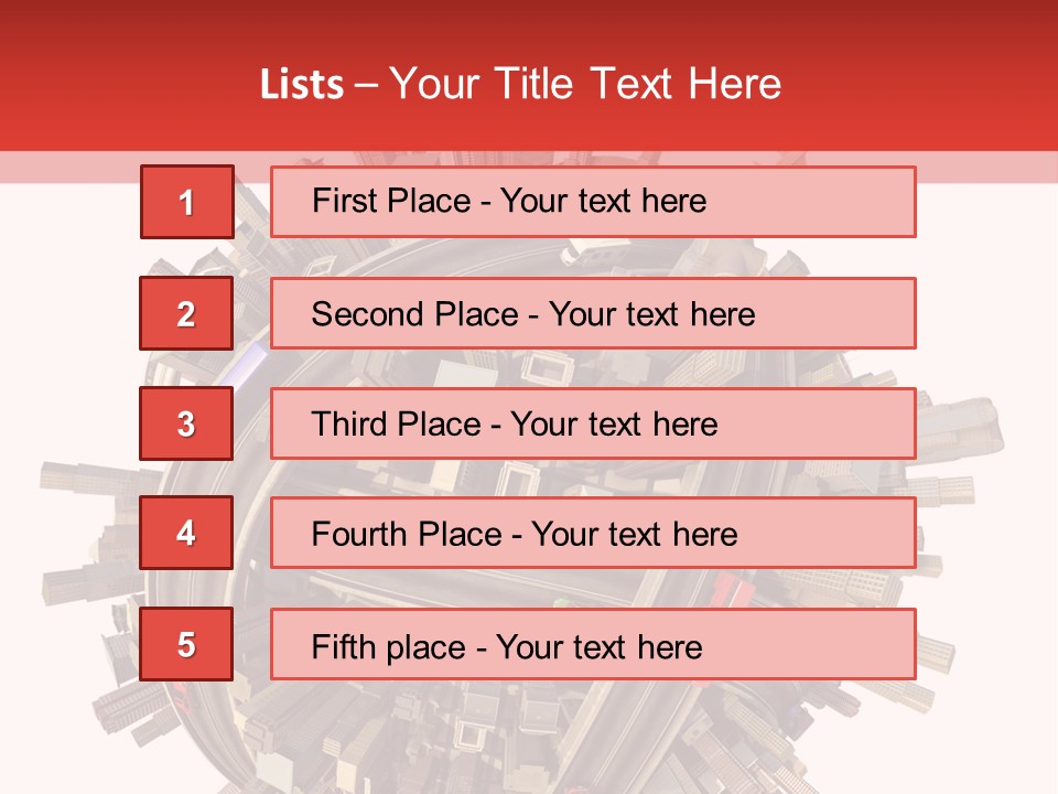 High Chaos Urbanization PowerPoint Template
