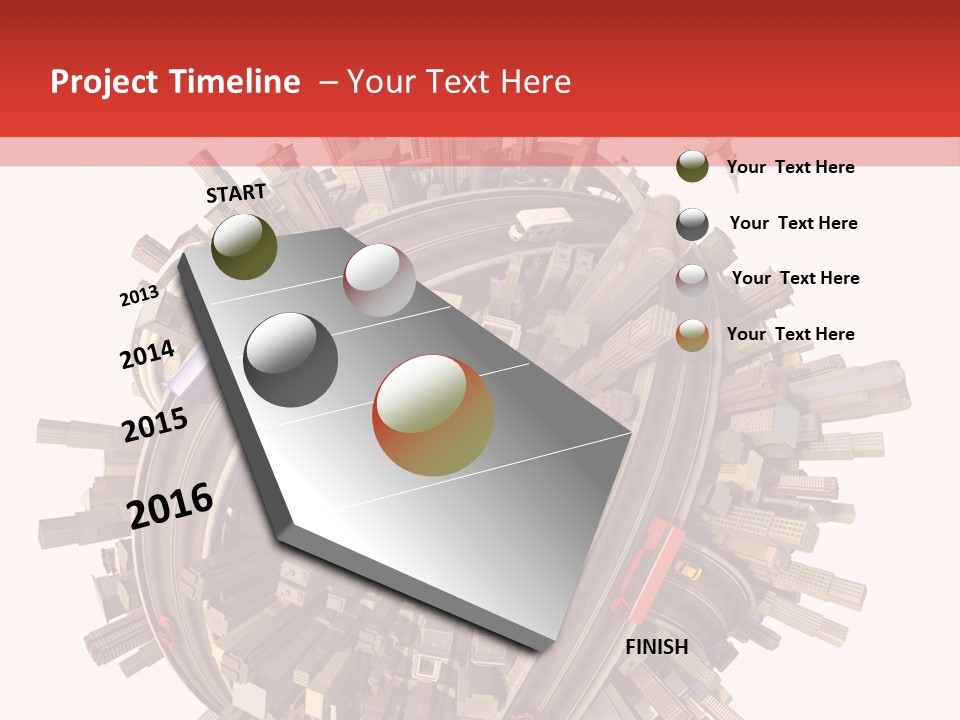 High Chaos Urbanization PowerPoint Template
