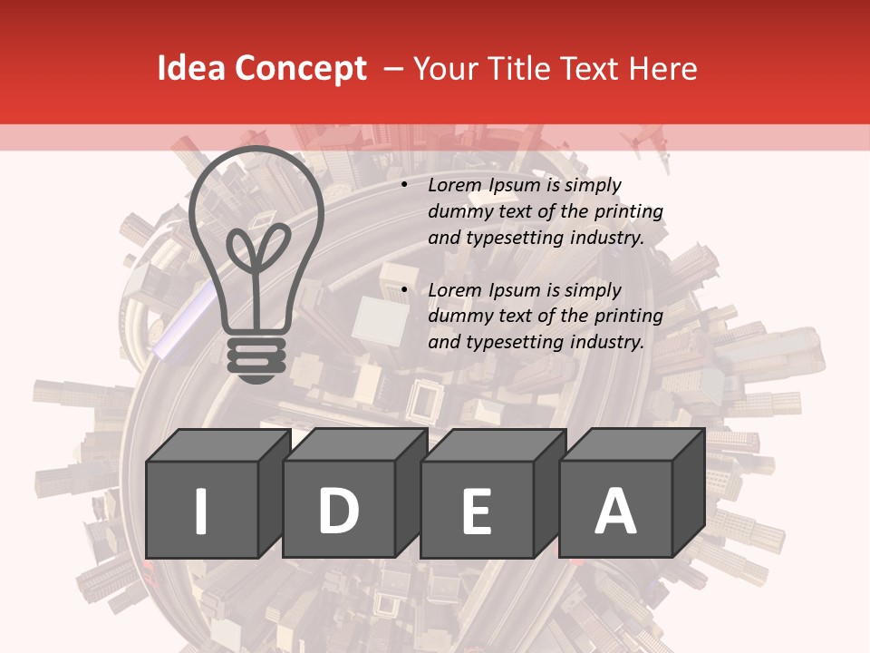 High Chaos Urbanization PowerPoint Template