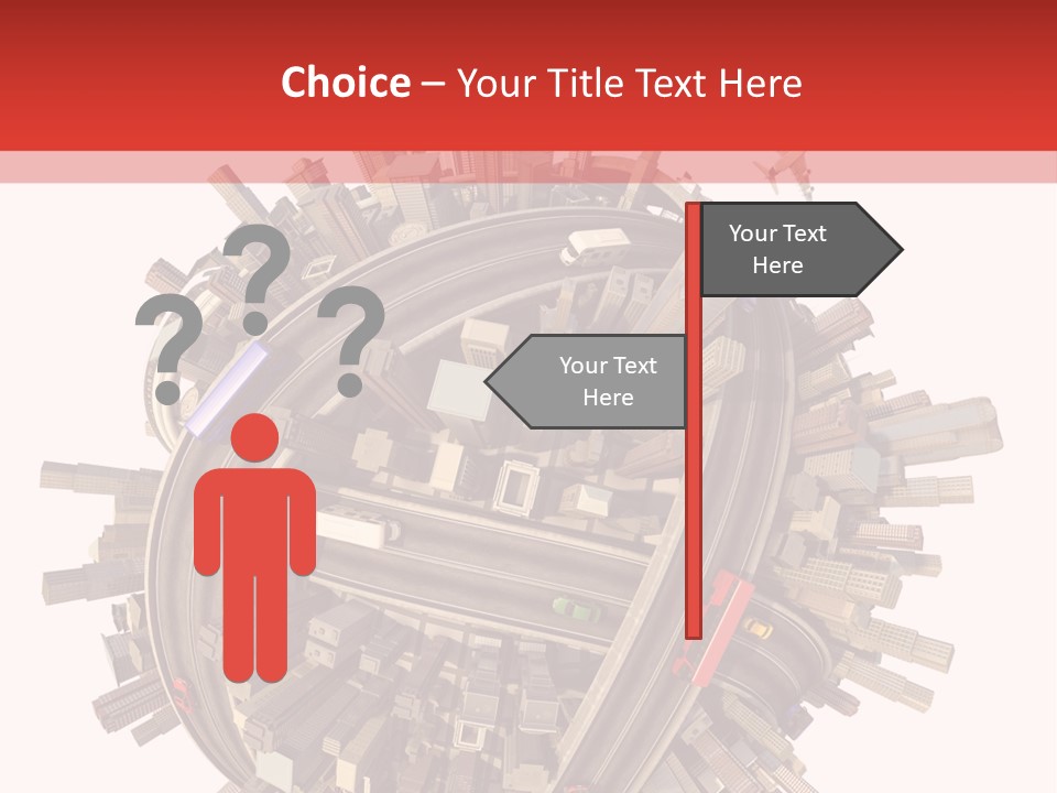 High Chaos Urbanization PowerPoint Template