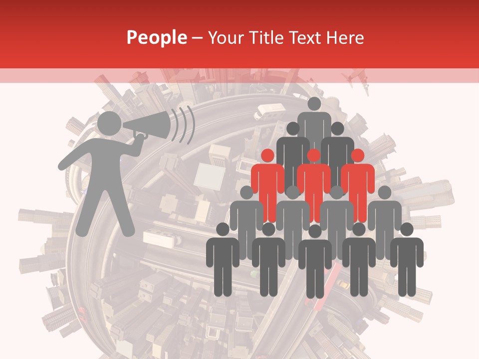 High Chaos Urbanization PowerPoint Template