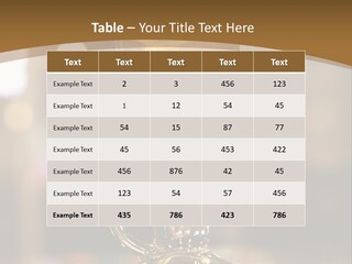 Happy Figure Table PowerPoint Template