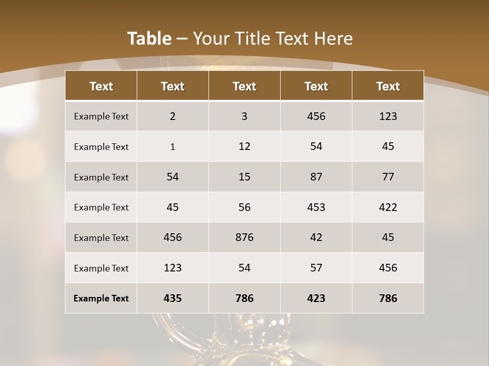 Happy Figure Table PowerPoint Template