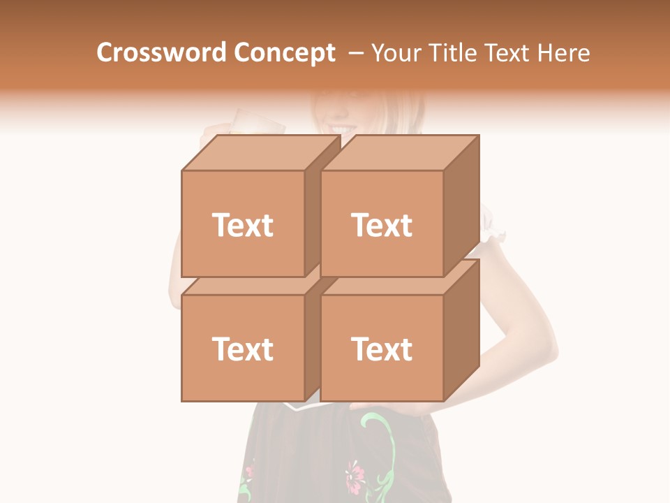 Staff Dress Girl PowerPoint Template