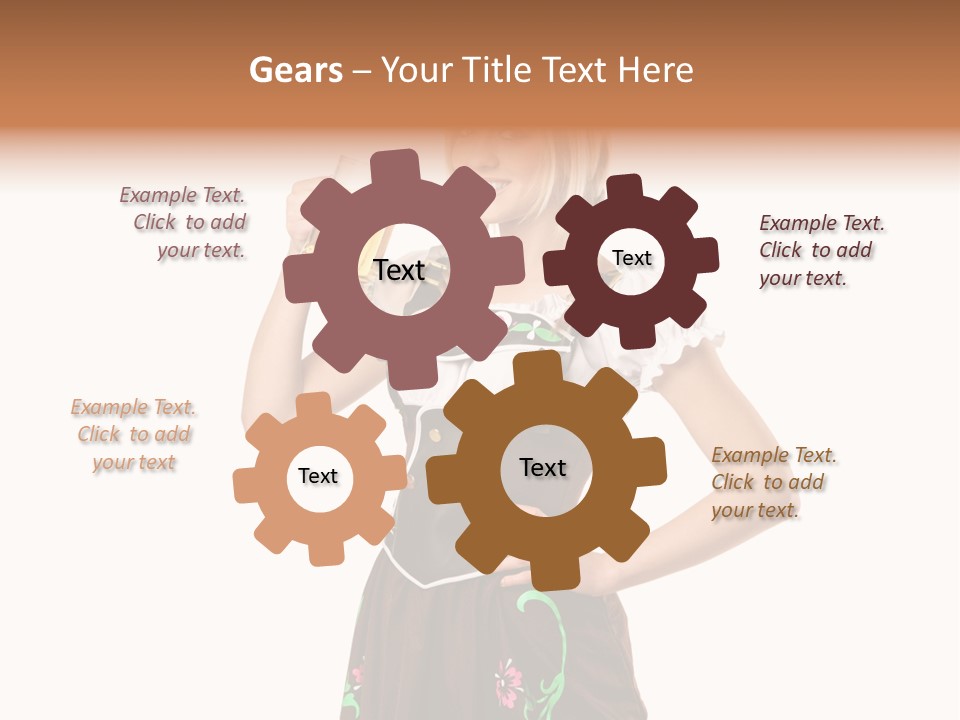 Staff Dress Girl PowerPoint Template