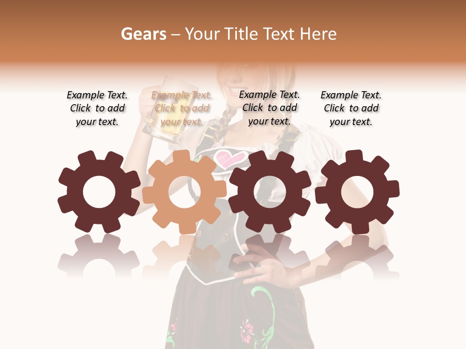 Staff Dress Girl PowerPoint Template