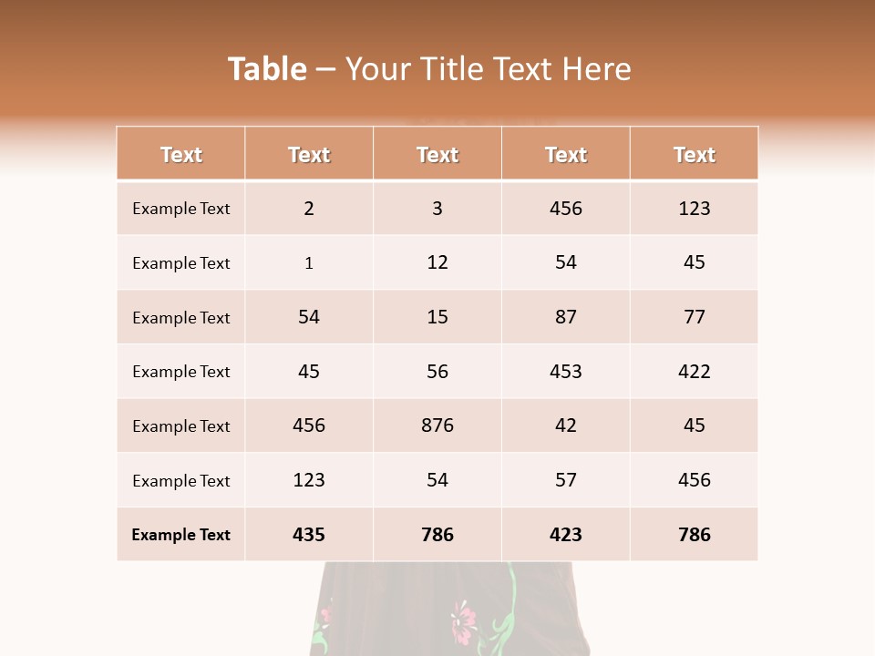 Staff Dress Girl PowerPoint Template