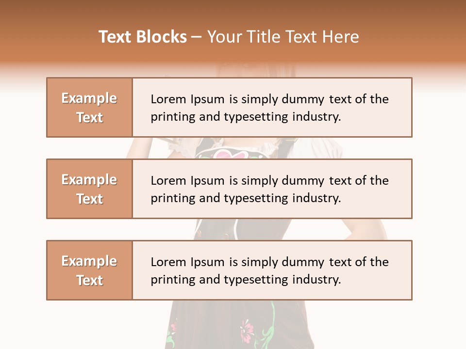 Staff Dress Girl PowerPoint Template