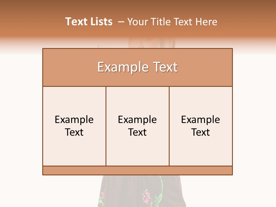 Staff Dress Girl PowerPoint Template