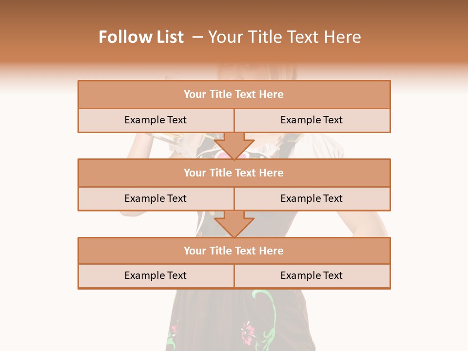 Staff Dress Girl PowerPoint Template