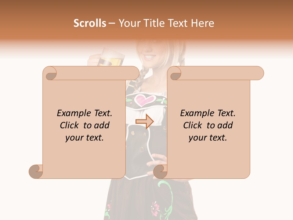 Staff Dress Girl PowerPoint Template