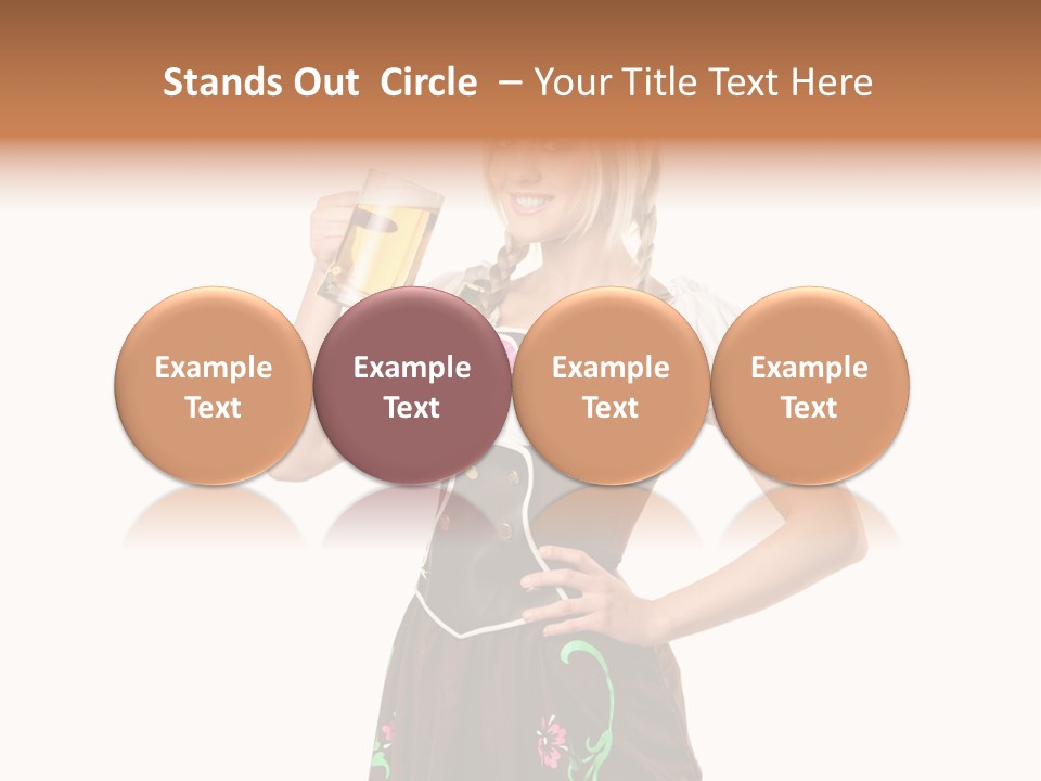 Staff Dress Girl PowerPoint Template
