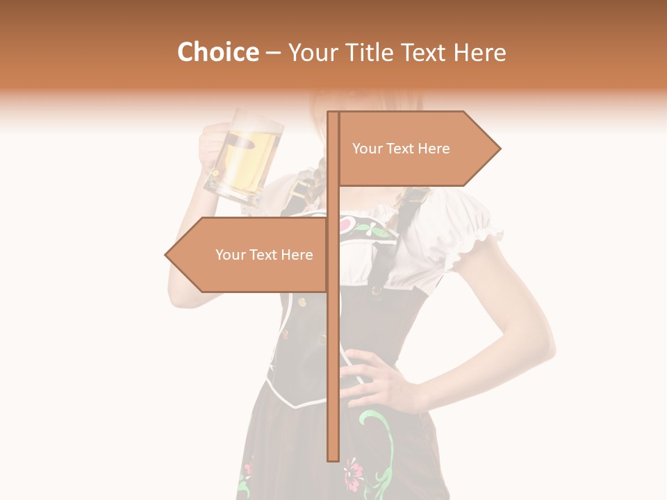 Staff Dress Girl PowerPoint Template