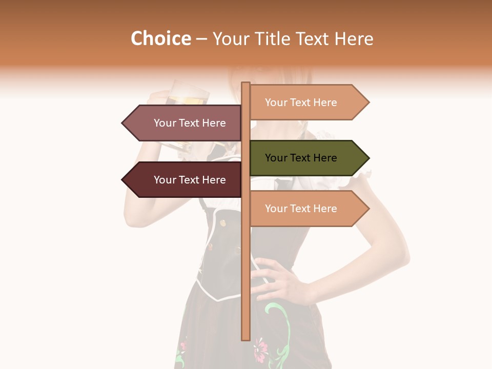 Staff Dress Girl PowerPoint Template