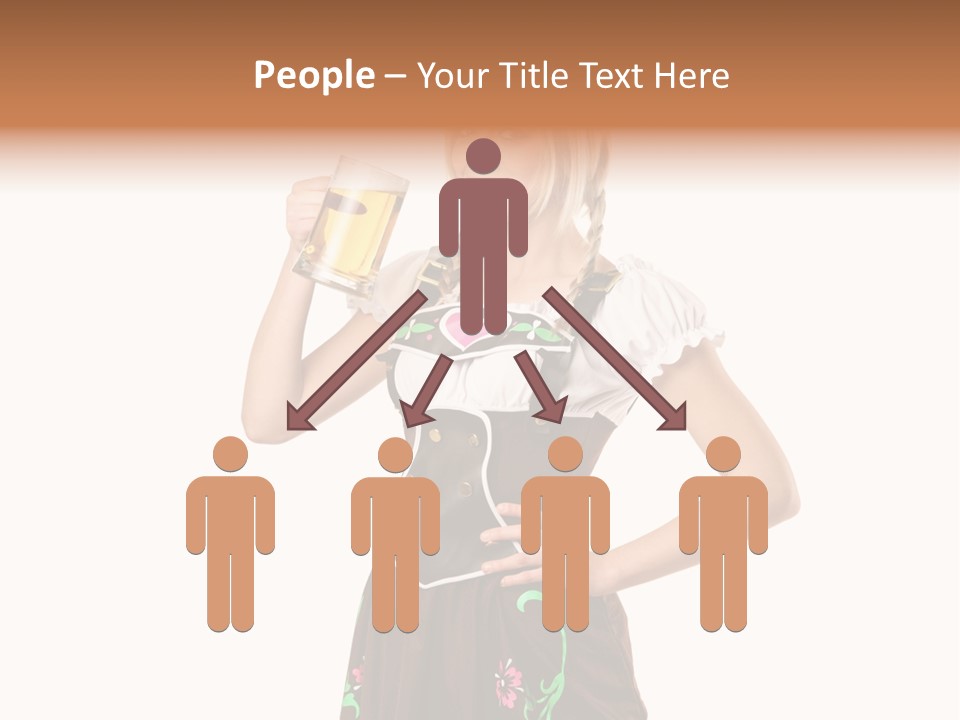 Staff Dress Girl PowerPoint Template