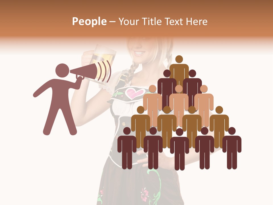 Staff Dress Girl PowerPoint Template