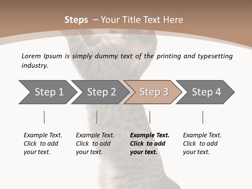 Pet White Kitty PowerPoint Template