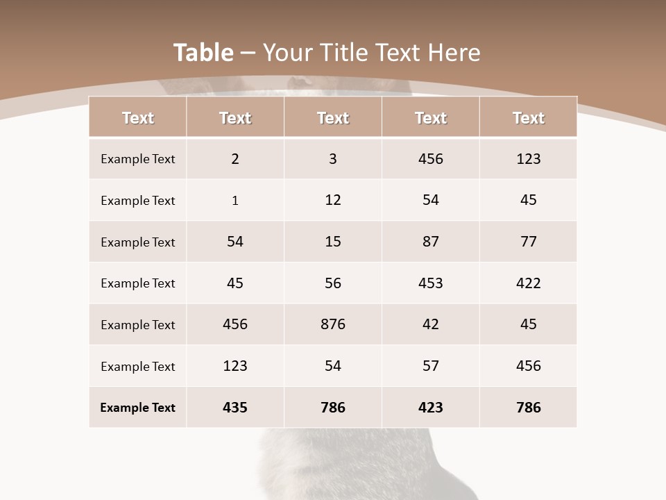 Pet White Kitty PowerPoint Template