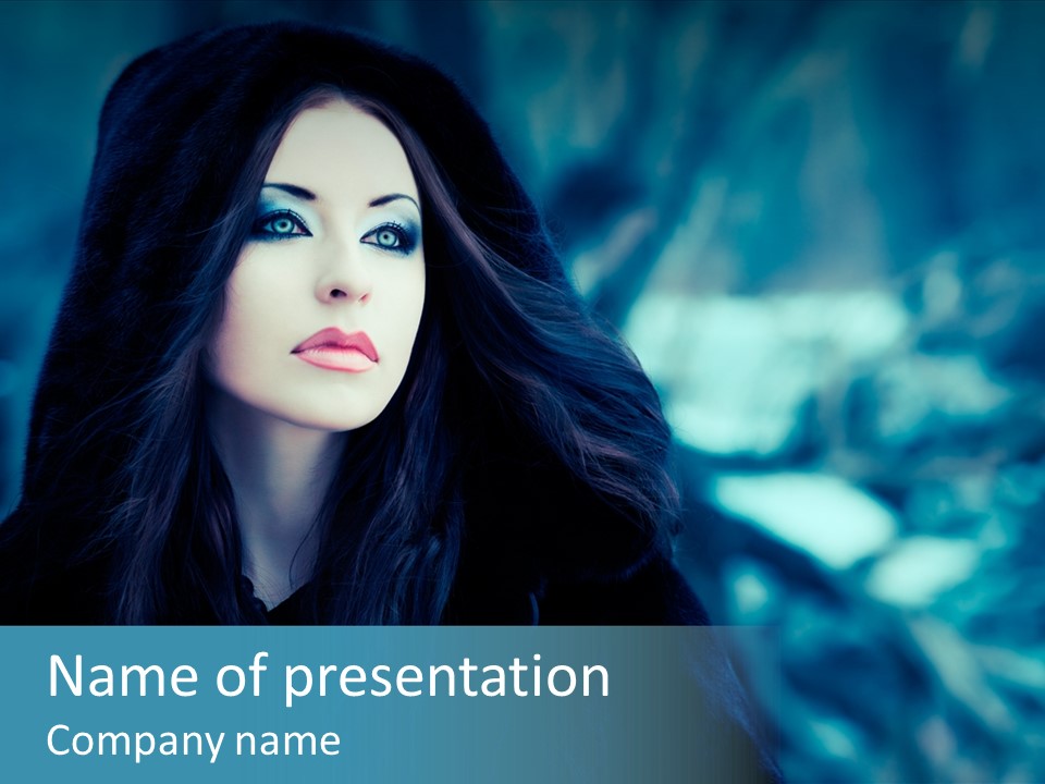 Dismal Fur Make Up PowerPoint Template