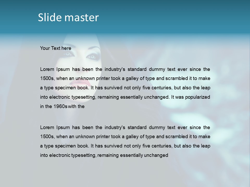 Dismal Fur Make Up PowerPoint Template