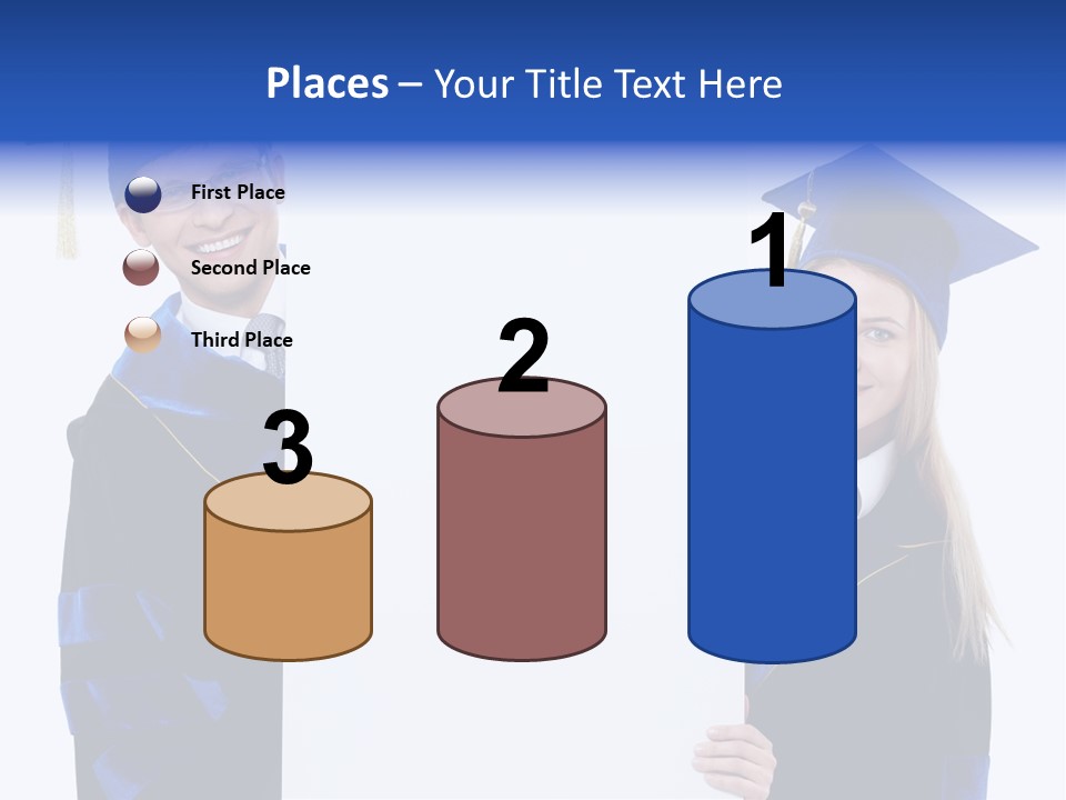 College Glasses Placard PowerPoint Template