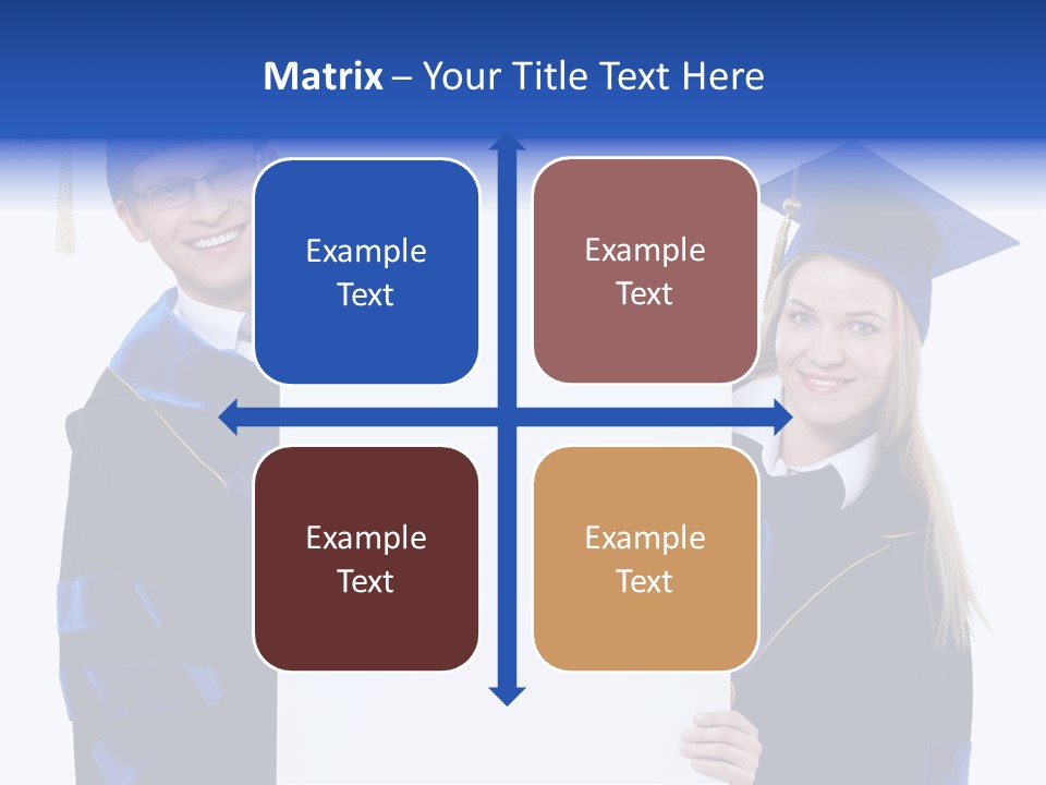 College Glasses Placard PowerPoint Template