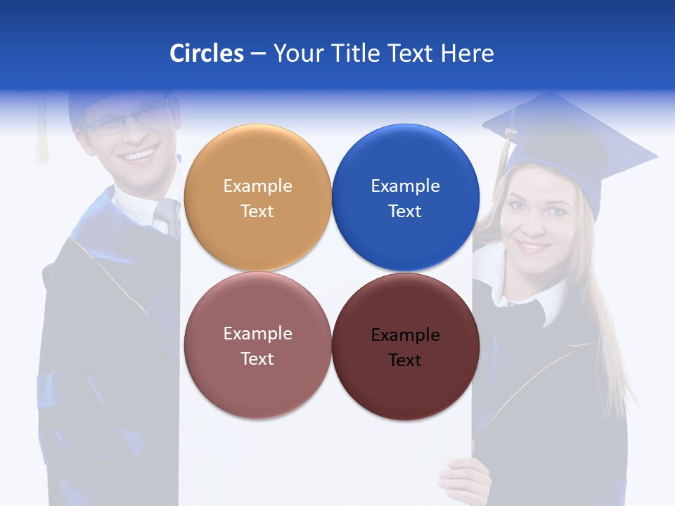 College Glasses Placard PowerPoint Template