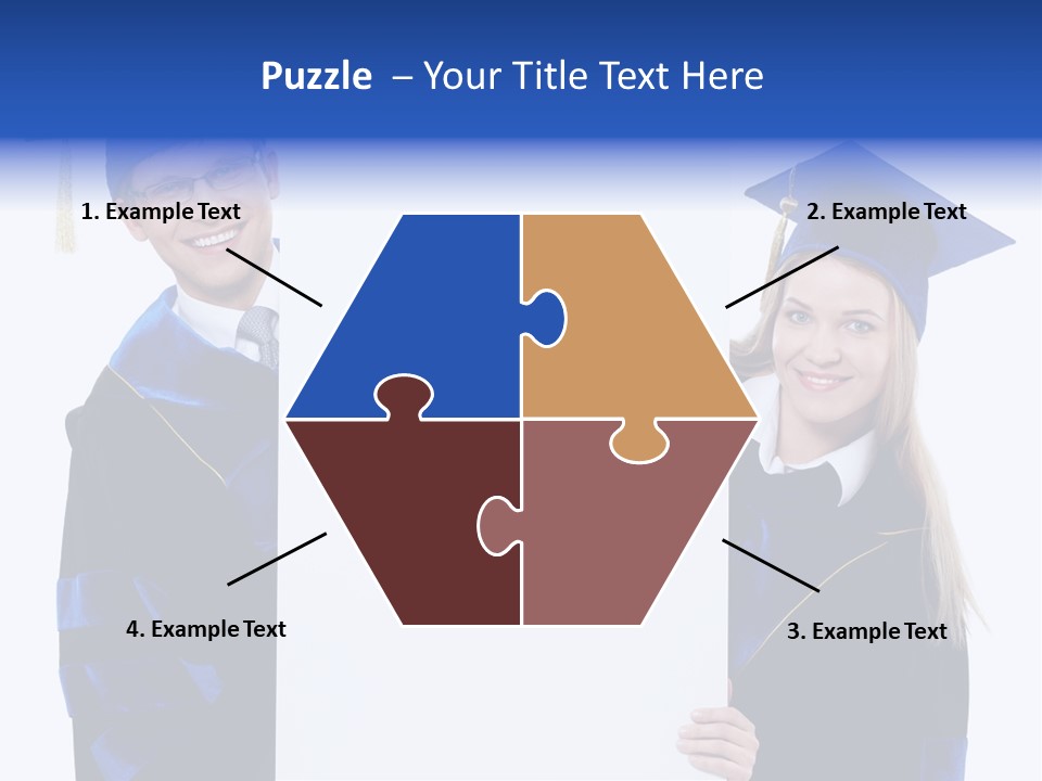 College Glasses Placard PowerPoint Template