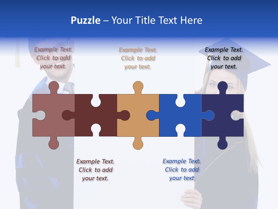 College Glasses Placard PowerPoint Template