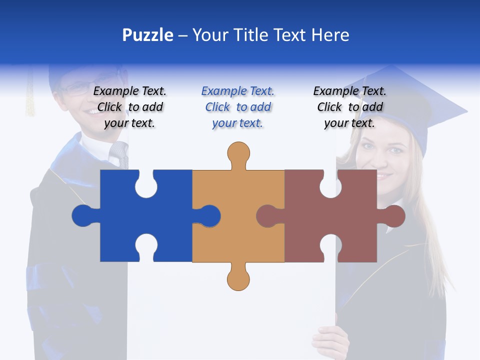 College Glasses Placard PowerPoint Template