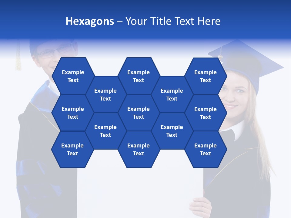 College Glasses Placard PowerPoint Template