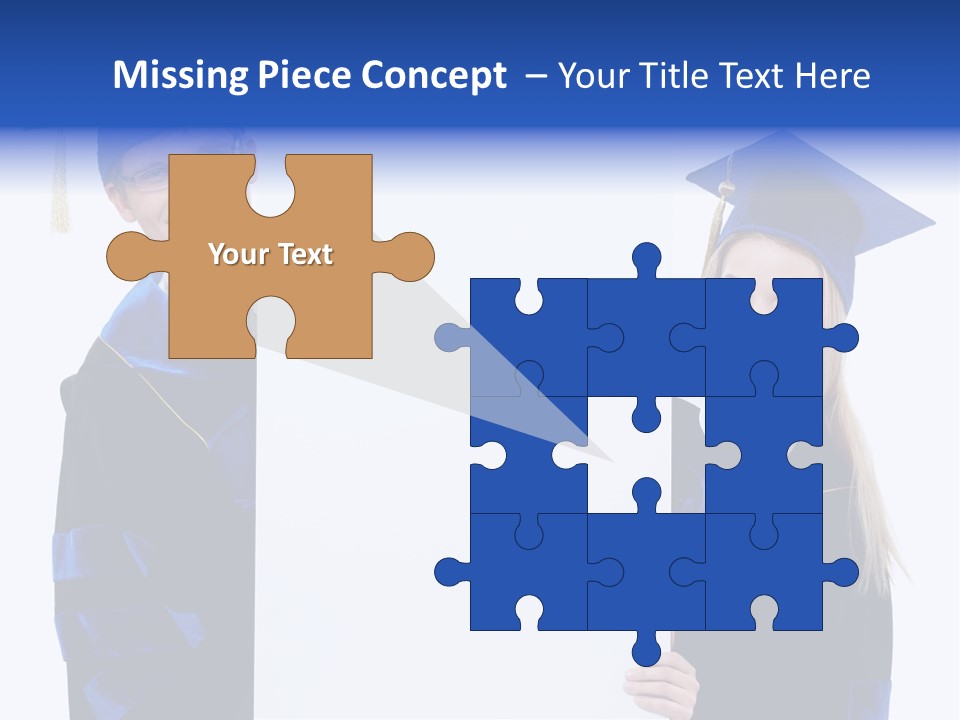 College Glasses Placard PowerPoint Template