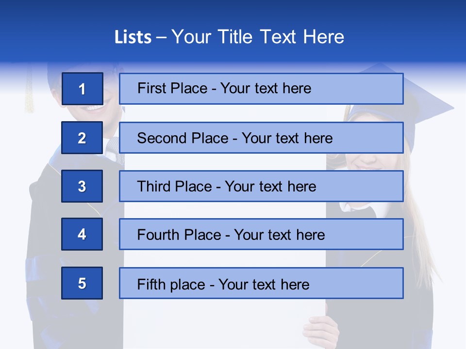 College Glasses Placard PowerPoint Template